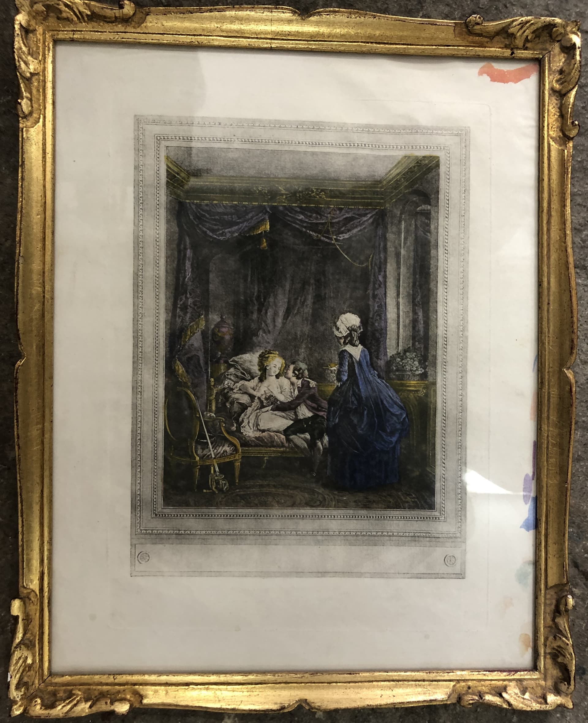 Grafiskt blad efter 1700-tals motiv, oidentifierad konstnär