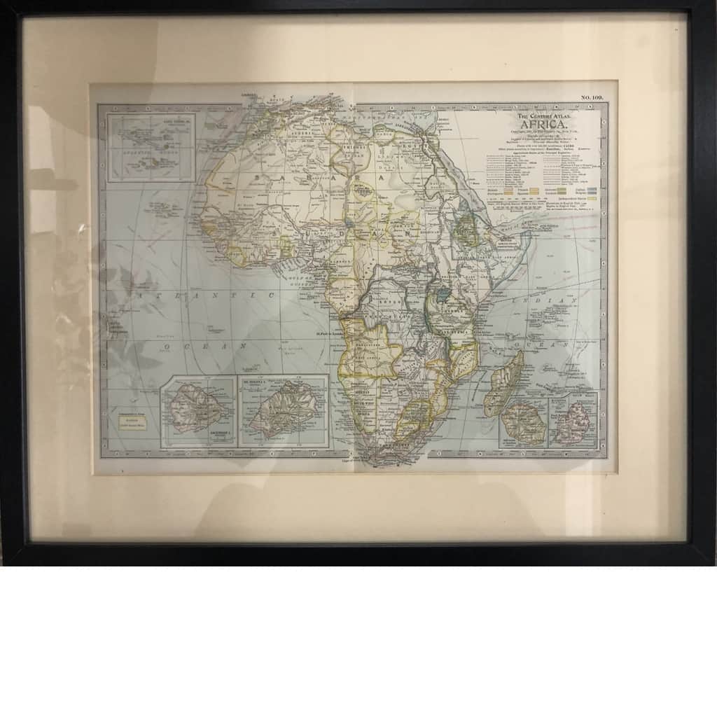 Karta Africa, Century Atlas of the World 1897 – begagnad antikt & konst hos ReFurn Lidingö
