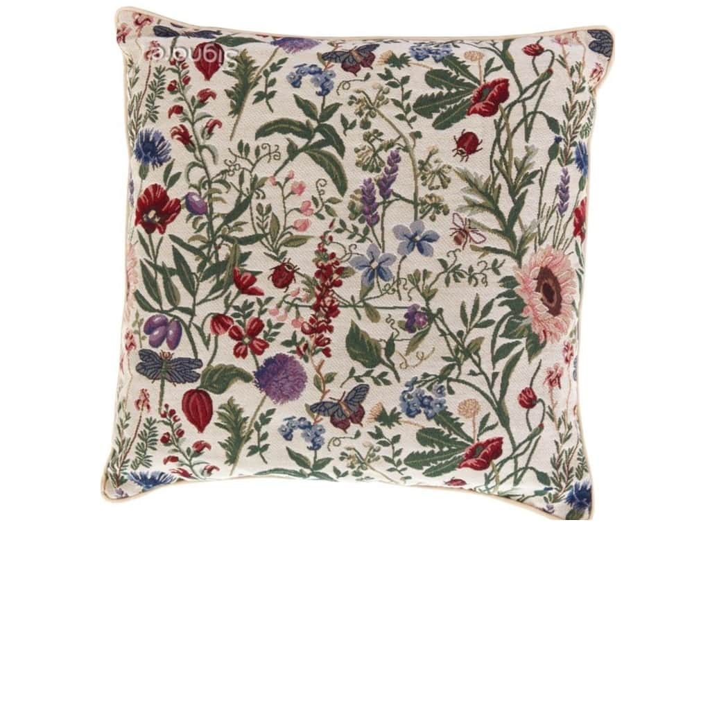 Fin kudde, Morning Garden – begagnad hemtextil & prydnad hos ReFurn Lidingö