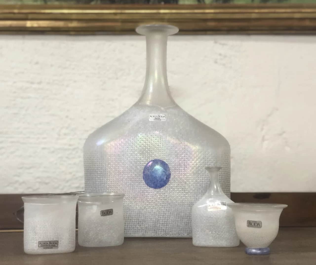 Bertil Vallien, 5 delar, Kosta Boda – begagnad glas hos ReFurn Lidingö