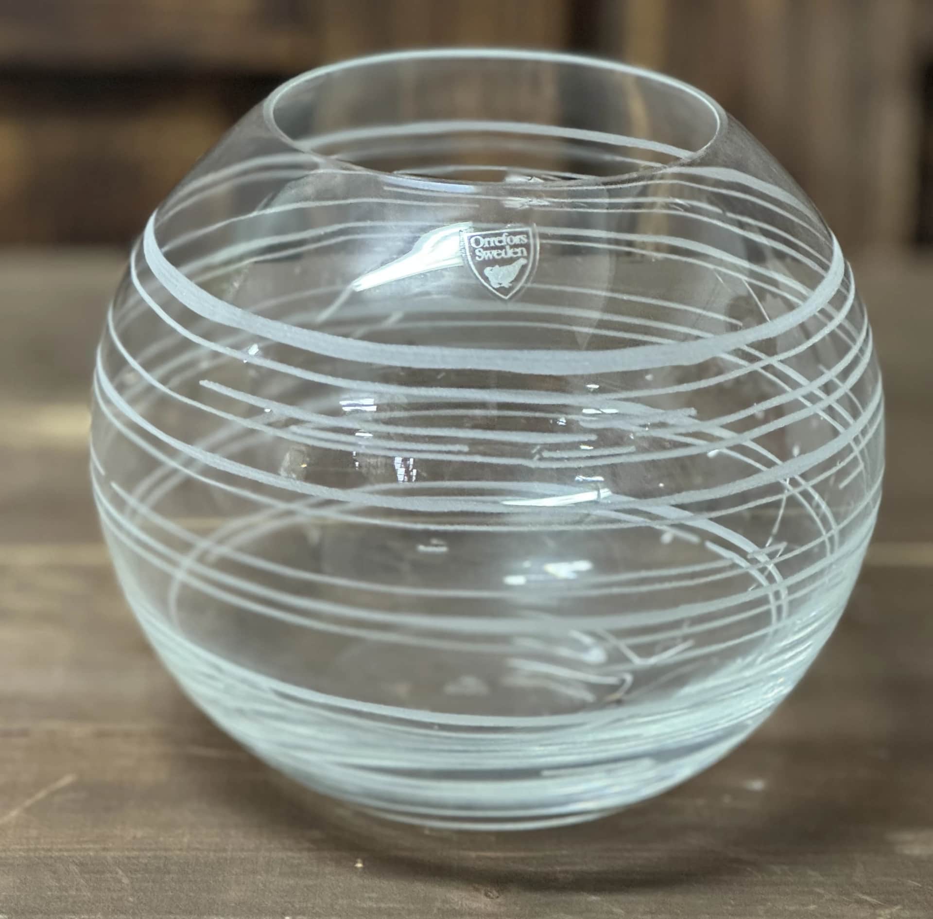 Klotvas, Orrefors, "Graphic" – begagnad glas hos ReFurn Lidingö