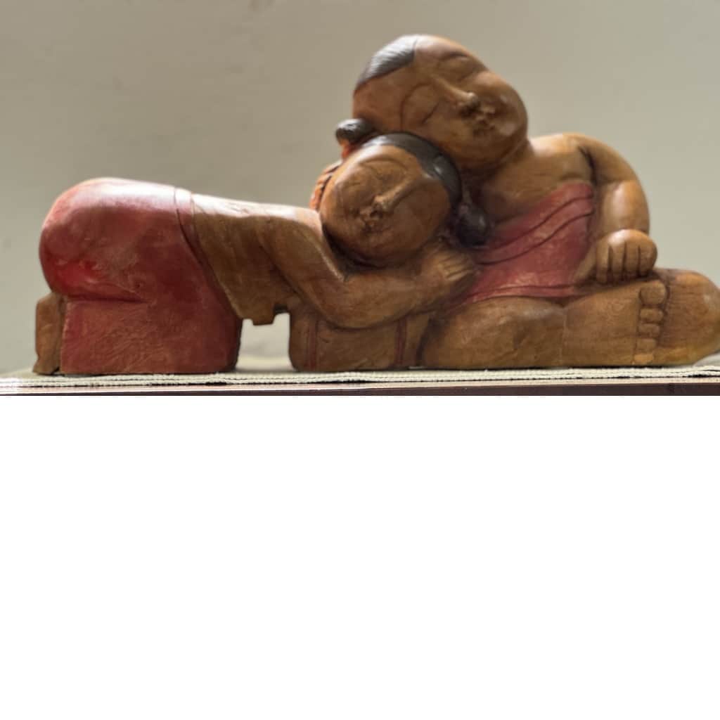 Figuriner / Kinakuddar i trä, Kina