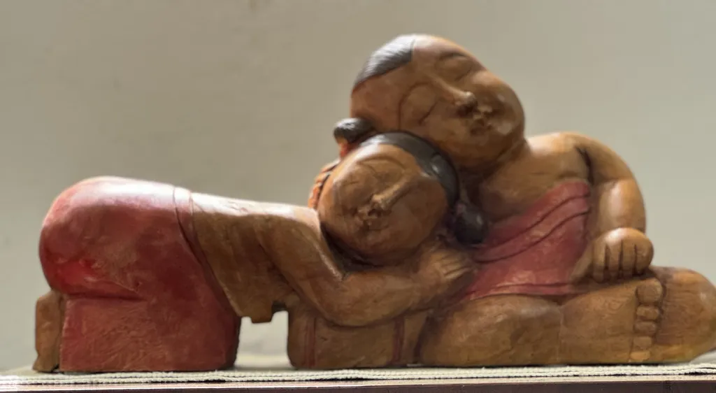 Figuriner / Kinakuddar i trä, Kina