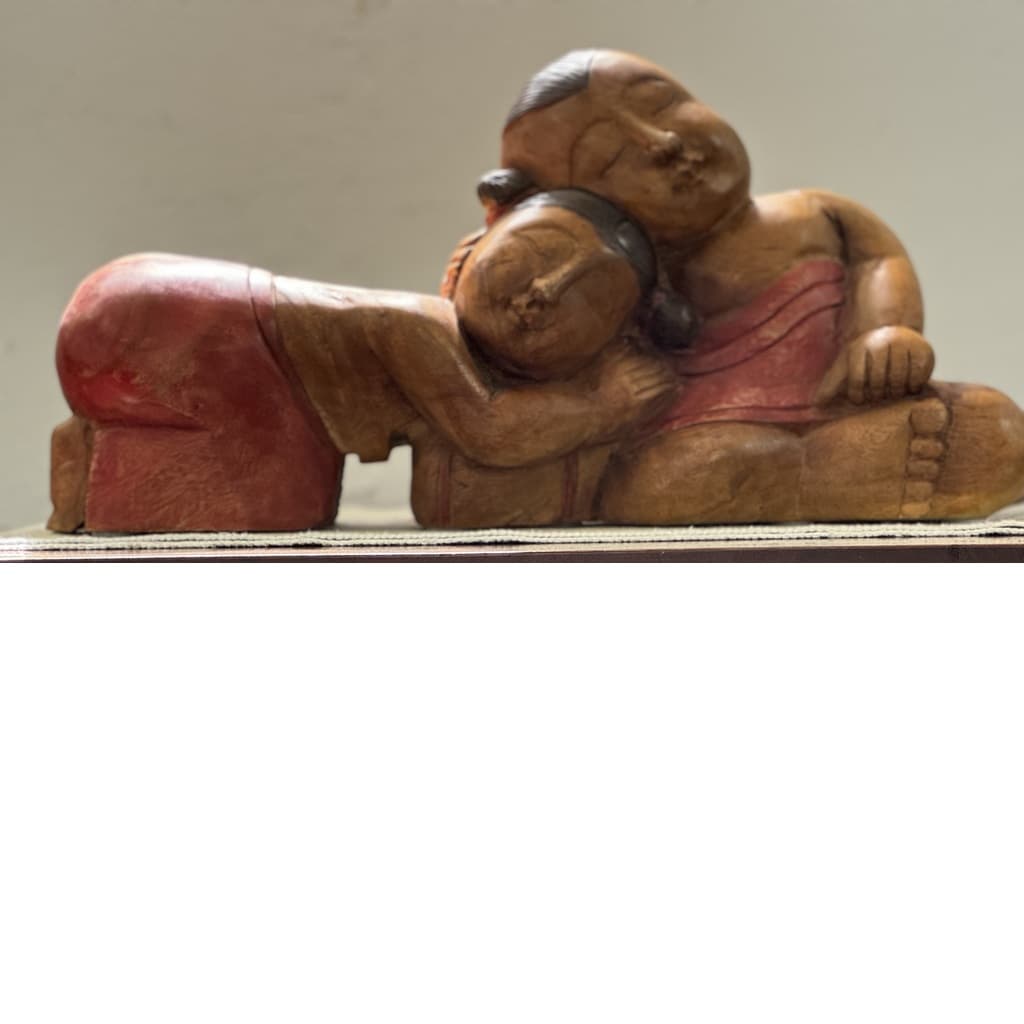 Figuriner / Kinakuddar i trä, Kina