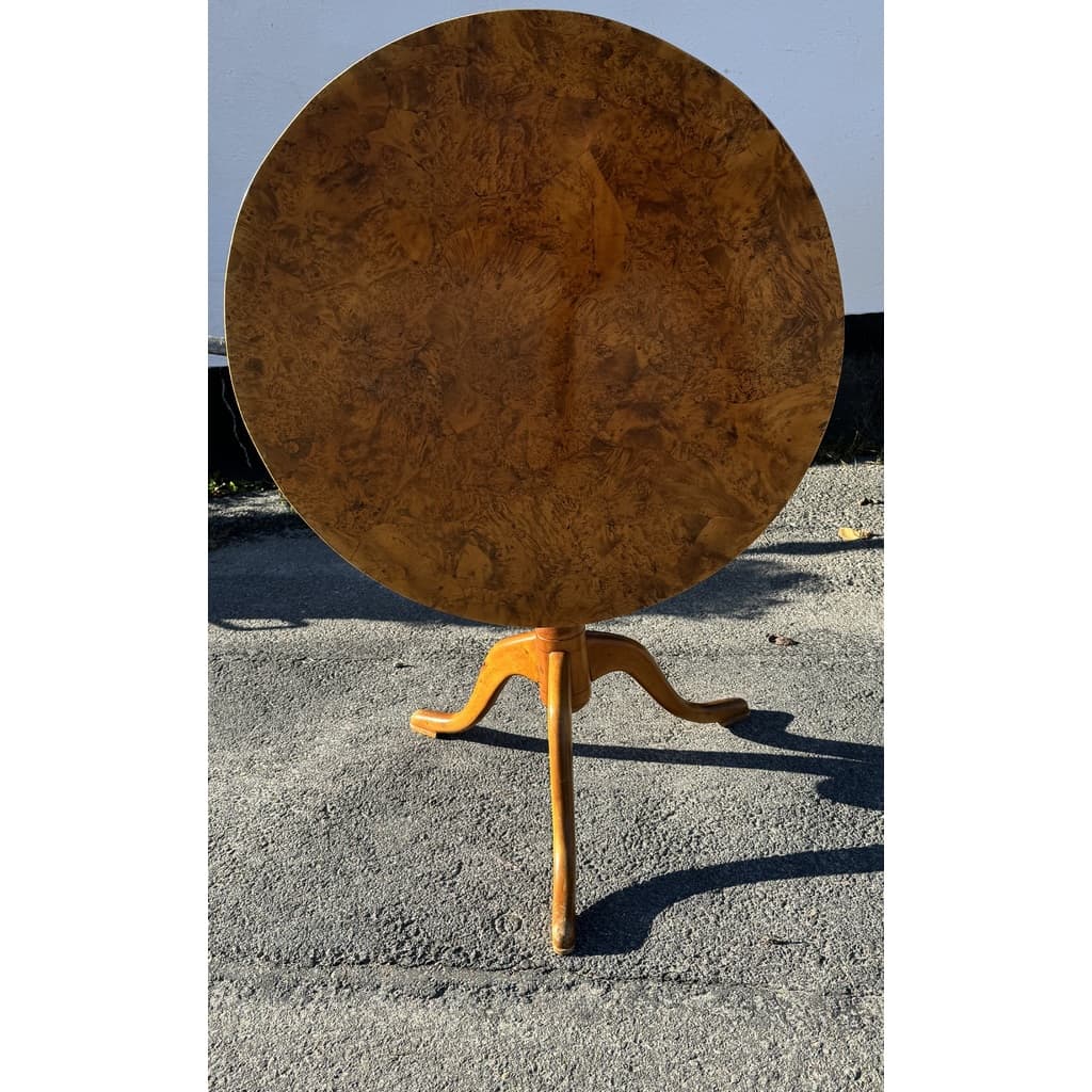 Vippbord / Fällbord i alrot, 1800 tal