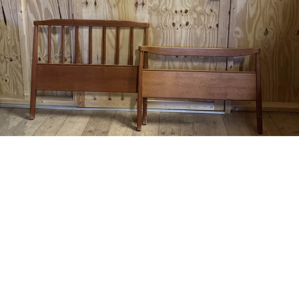 Underbar sängram i teak, Aveny, Carl Malmsten – begagnad säng & sovrum hos ReFurn Lidingö
